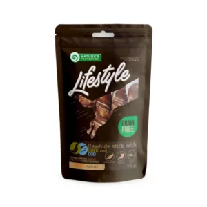 Ласощі Nature's Protection Lifestyle Rawhide Sticks Rolls з качкою для собак, 75 г