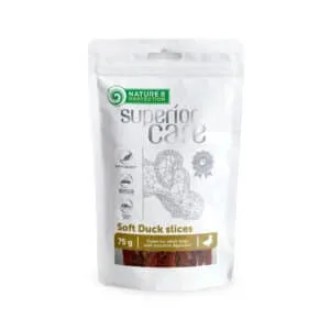 Ласощі Nature's Protection Superior Care Soft Slices сушена качка для собак, 75 г