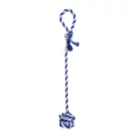 Іграшка для собак MISOKO&CO Мотузка з м'ячем, blue, 55х7 cm