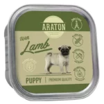 Вологий корм для цуценят з ягнятком ARATON Puppy with Lamb, 150 г