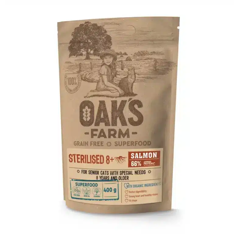 Сухий корм Grain Free Salmon 8+ з лососем для стерилізованих літніх котів