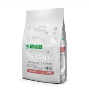 Беззерновой корм для щенков (стартер) с белой шерстью, все породы Superior Care Nature's Protection с лососем