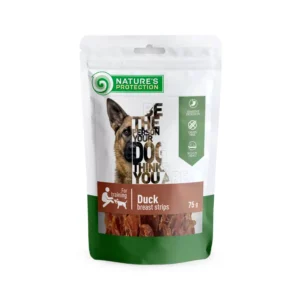 Ласощі Nature's Protection Duck Breast Strips для собак, 75 г