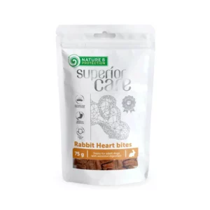 Ласощі Nature's Protection Superior Care серце кролика шматочки з куркою для собак, 75 г