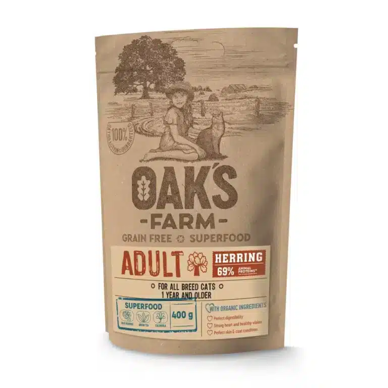 Сухий корм для дорослих кішок Grain Free Herring Adult Cat беззерновий з оселедцем