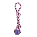 Іграшка для собак MISOKO&CO М'яч із мотузкою, purple, 40 cm