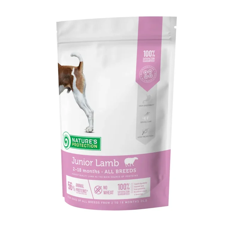 Сухий корм для цуценят Nature's Protection Junior Lamb з ягням