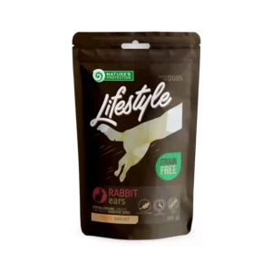 Ласощі Nature's Protection Lifestyle сушені кролячі вуха для собак, 20 г
