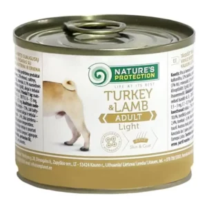 Вологий корм для дорослих собак Nature's Protection Adult Light Turkey&Lamb полегшений з індичкою та ягням, 200 г