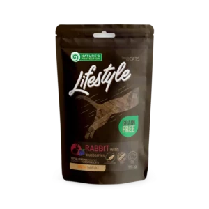 Ласощі Nature's Protection Lifestyle кролик з чорницею для котів, 75 г