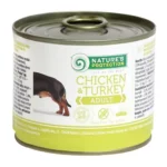 Влажный корм для взрослых собак всех пород с курицей и индейкой Nature's Protection Adult Chicken&Turkey