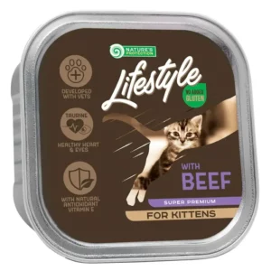Вологий корм Nature's Protection Lifestyle Kitten для кошенят з яловичиною, 85 г