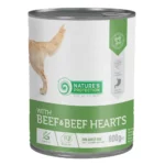 Вологий корм для дорослих собак з яловичиною та яловичим серцем Nature's Protection with Beef & Beef Hearts 800 г
