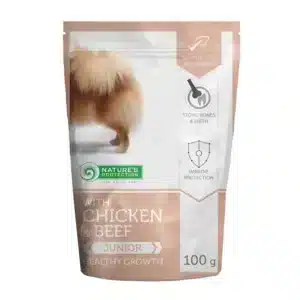 Корм Nature's Protection Healthy Growth для юніорів собак з куркою і яловичиною