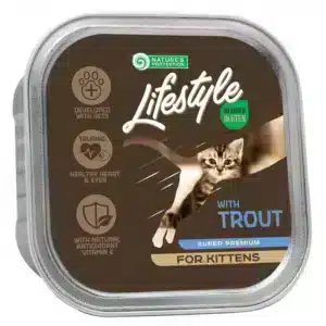 Вологий корм Nature's Protection Lifestyle Kitten з фореллю для кошенят, 85 г