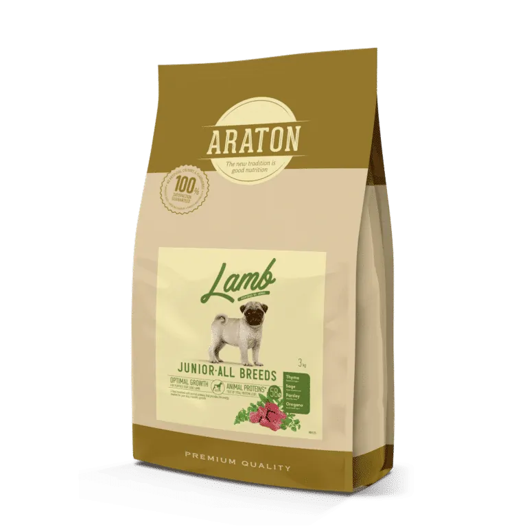 Сухий корм Araton Lamb Junior All Breeds для молодих собак з ягням і рисом