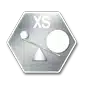 badge total cover fine microgranules icon gray