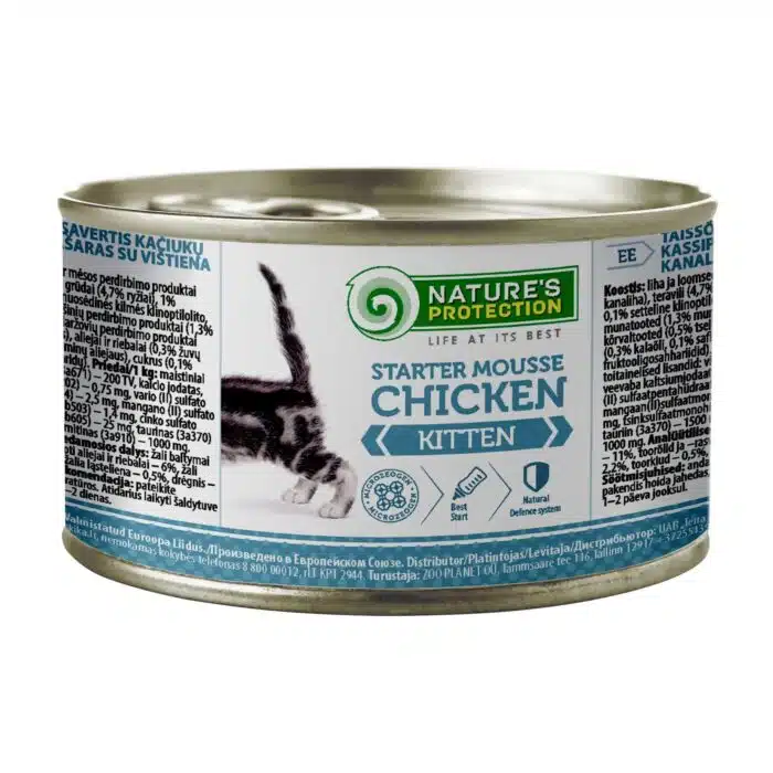 Мус для кошенят (стартер) Nature's Protection Kitten Starter Mousse з куркою 200 г
