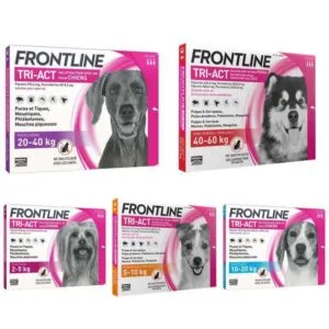 Frontline Tri-Act краплі від бліх, кліщів та комарів для собак, 3 піпетки