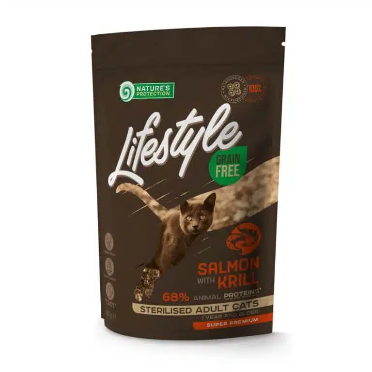 Сухий корм Nature's Protection Lifestyle з лососем для стерилізованих котів