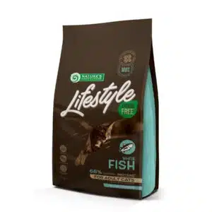 Сухий корм для дорослих котів Nature's Protection Lifestyle Adult Cat беззерновий з білою рибою