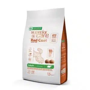 Сухий корм для дорослих собак малих порід Nature's Protection Superior Care Red Coat беззерновий з ягням