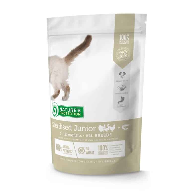 Сухий корм Nature's Protection Sterilised Junior з м'ясом птиці для стерил. кошенят
