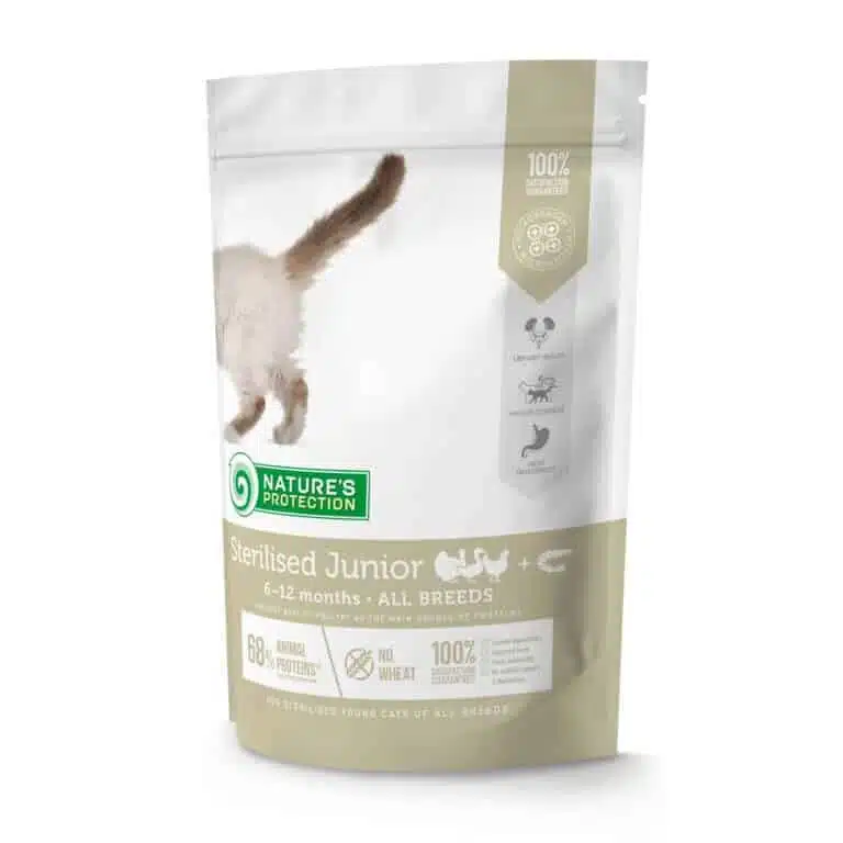 Сухий корм Nature's Protection Sterilised Junior з м'ясом птиці для стерил. кошенят