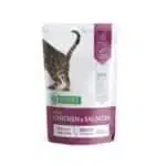Вологий корм для дорослих котів Nature's Protection Skin & Coat Care з куркою і лососем, 100 г