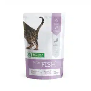 Вологий корм Nature's Protection Intestinal Health з рибою для котів, 100 г
