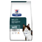 Hill's Prescription Diet w/d Сухий корм для кішок при цукровому діабеті та для контролю ваги, з куркою