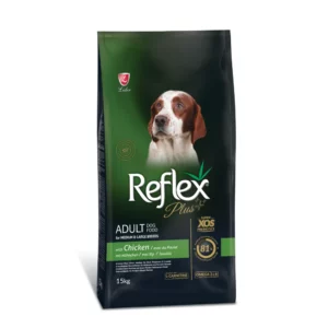 Сухий корм Reflex Plus для собак середніх та великих порід з куркою, 15 кг