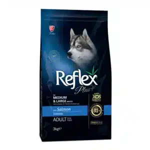 Сухий корм Reflex Plus для собак середніх та великих порід з лососем