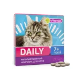 Витамины Дейли (DAILY) для кошек +7 лет 100 таб