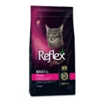 Корм для привередливых котов с лососем Reflex Plus 1.5кг