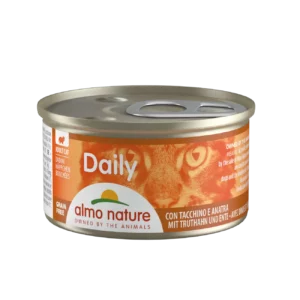 Вологий корм Almo Nature Daily з індичкою і качкою для котів, 85 г