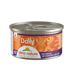 Вологий корм для котів Almo Nature Daily Cat мус з кроликом, 85 г