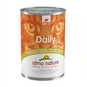 Вологий корм для котів Almo Nature Daily Cat з індичкою, 400 г