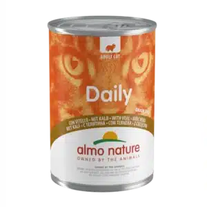 Вологий корм для котів Almo Nature Daily Cat з телятиною, 400 г
