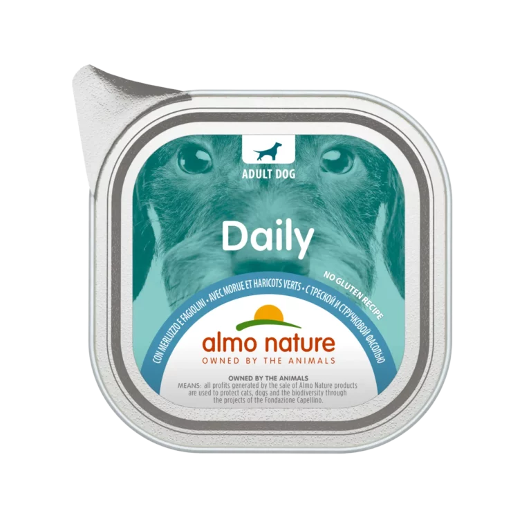 Вологий корм Almo Nature Daily з тріскою для собак, 100 г
