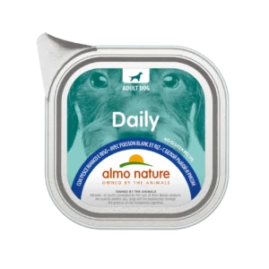 Вологий корм для собак Almo Nature Daily Dog з білою рибою і рисом, 100 г