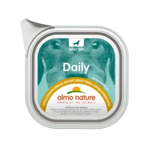 Вологий корм Almo Nature Daily з куркою і шинкою для собак, 100 г