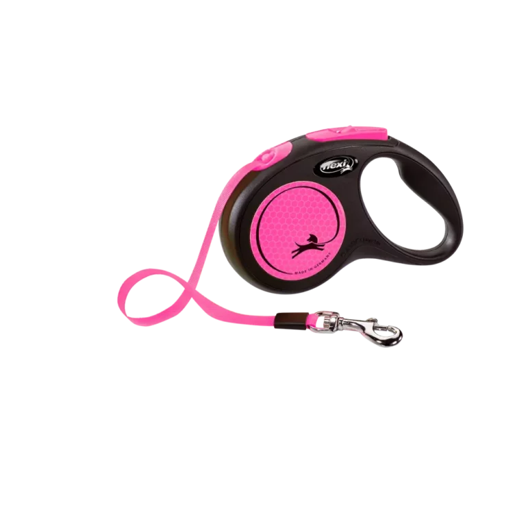 Рулетка Flexi New Neon стрічка S 5м/15кг для собак