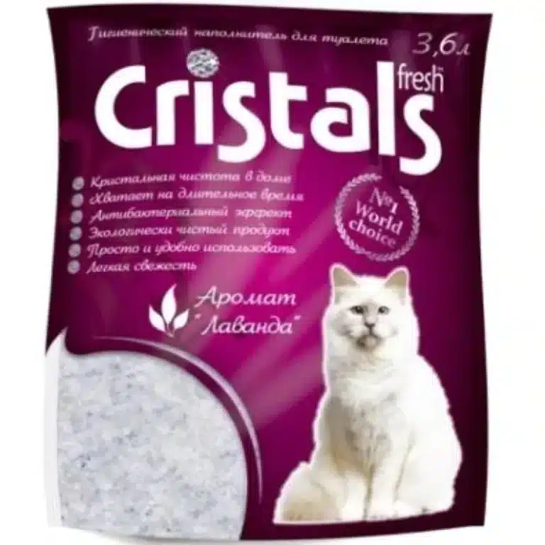 Наповнювач силікагелевий Cristals Fresh лаванда для котів