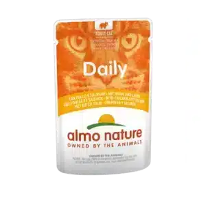 Вологий корм Almo Nature Daily з куркою і лососем для котів, 70 г
