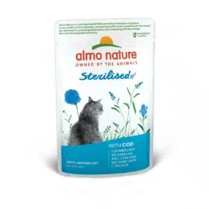 Вологий корм Almo Nature Holistic з тріскою для стерилізованих котів, 70 г