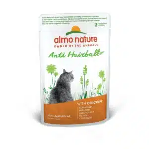 Вологий корм Almo Nature Holistic для виведення шерсті з куркою для котів, 70 г