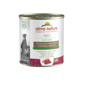 Вологий корм для собак Almo Nature HFC Dog Natural з тунцем і куркою, 290 г