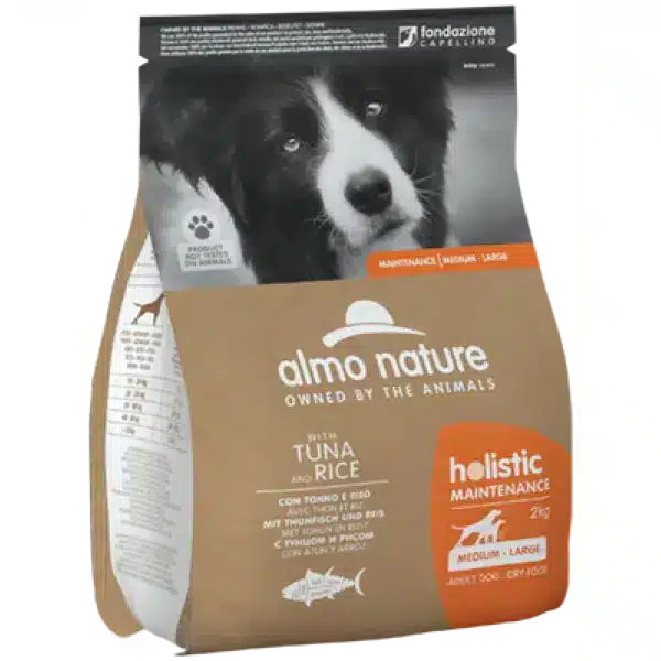 Сухий корм для собак середніх та великих порід Almo Nature Holistic Dog з тунцем і рисом