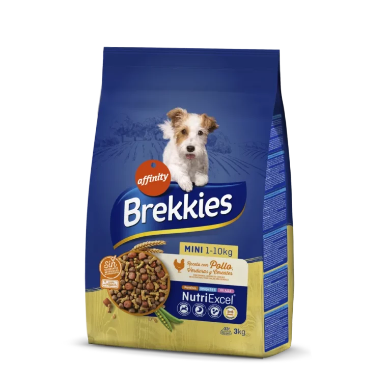 Сухий корм Brekkies Mini для дорослих собак малих порід з куркою